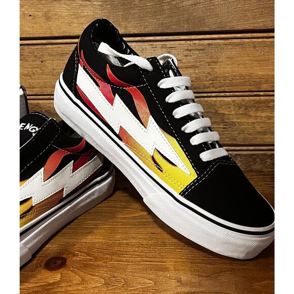 Revenge X Storm II Vol. 1 Black Flame Men’s Sneakers NIB Size 5 Authentic - Picture 2 of 15